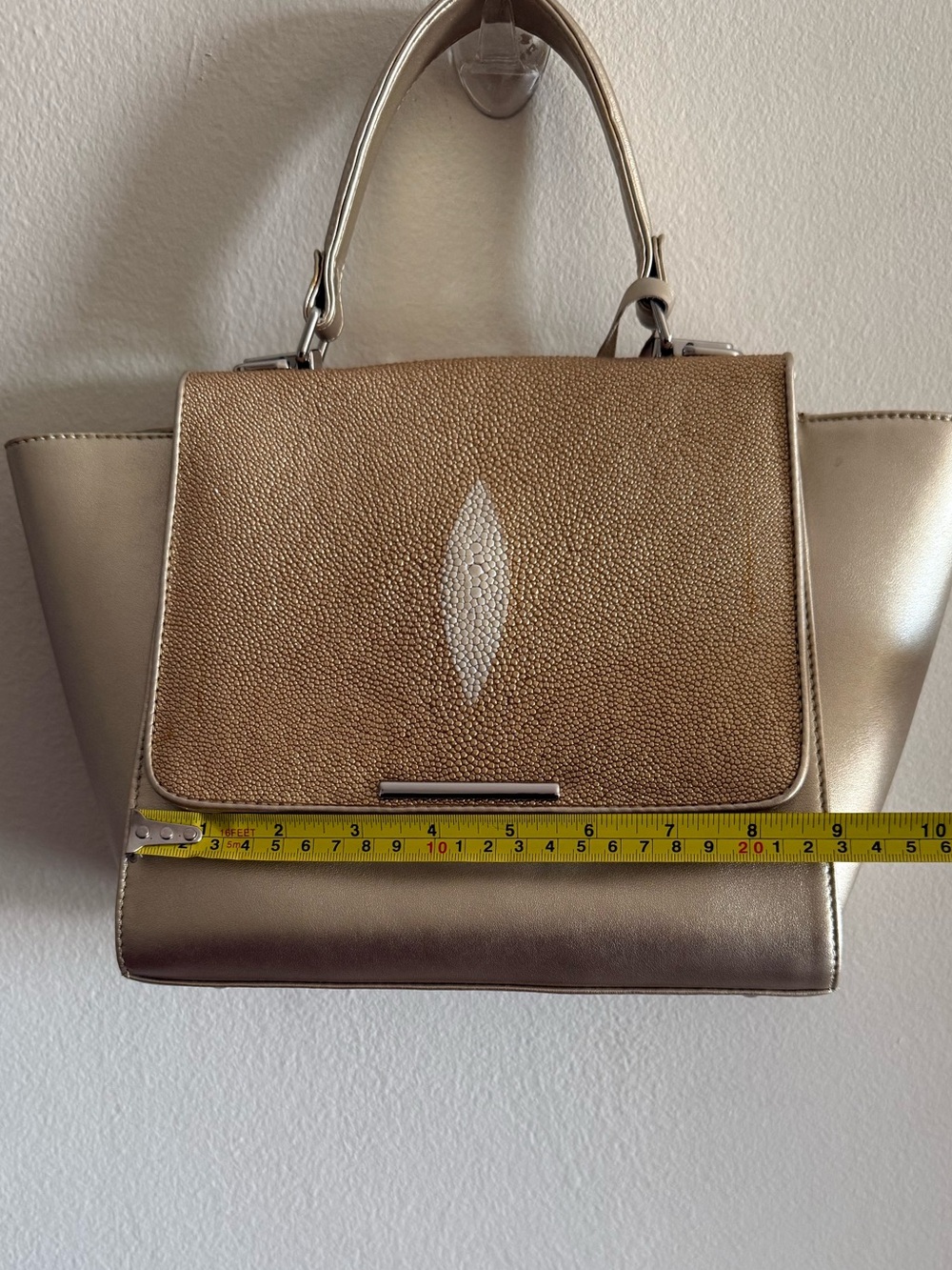 Rare Stingray Skin and Leather Bag - Picture 7 of 10